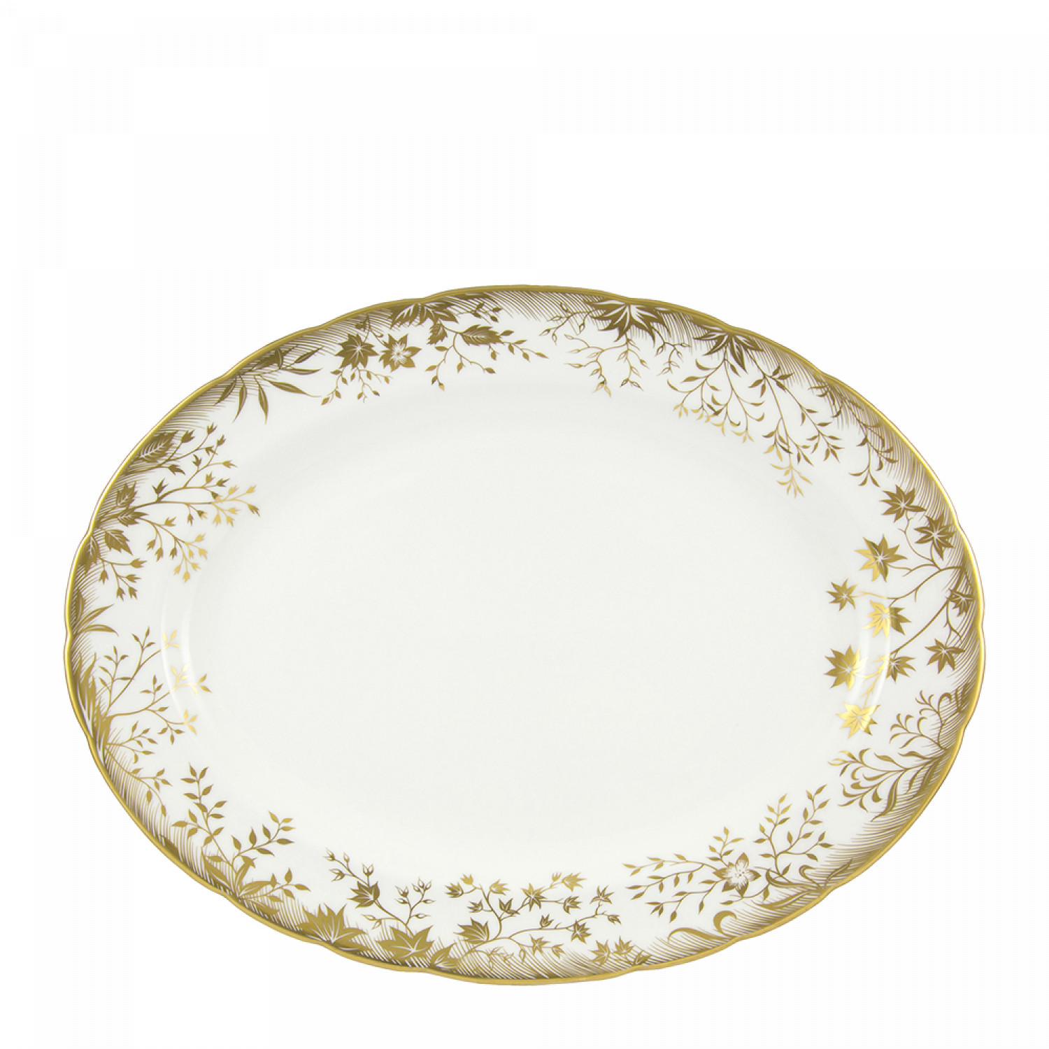 Arboretum Gold 42 Cm Oval Servis Tabağı